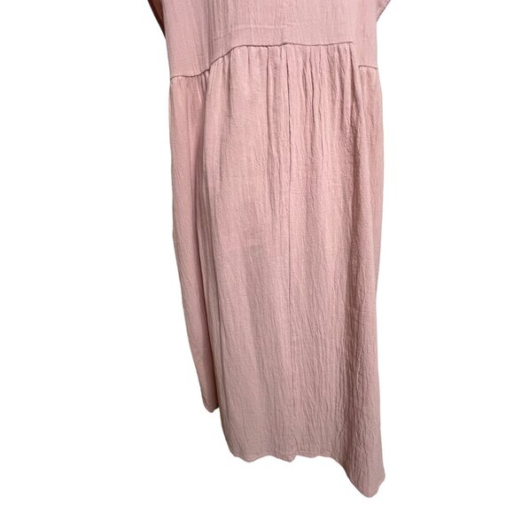 Pink Madi Dress 4X Pockets A Style Pull over Comfortable Summer Y2K90’s - Picture 10 of 12